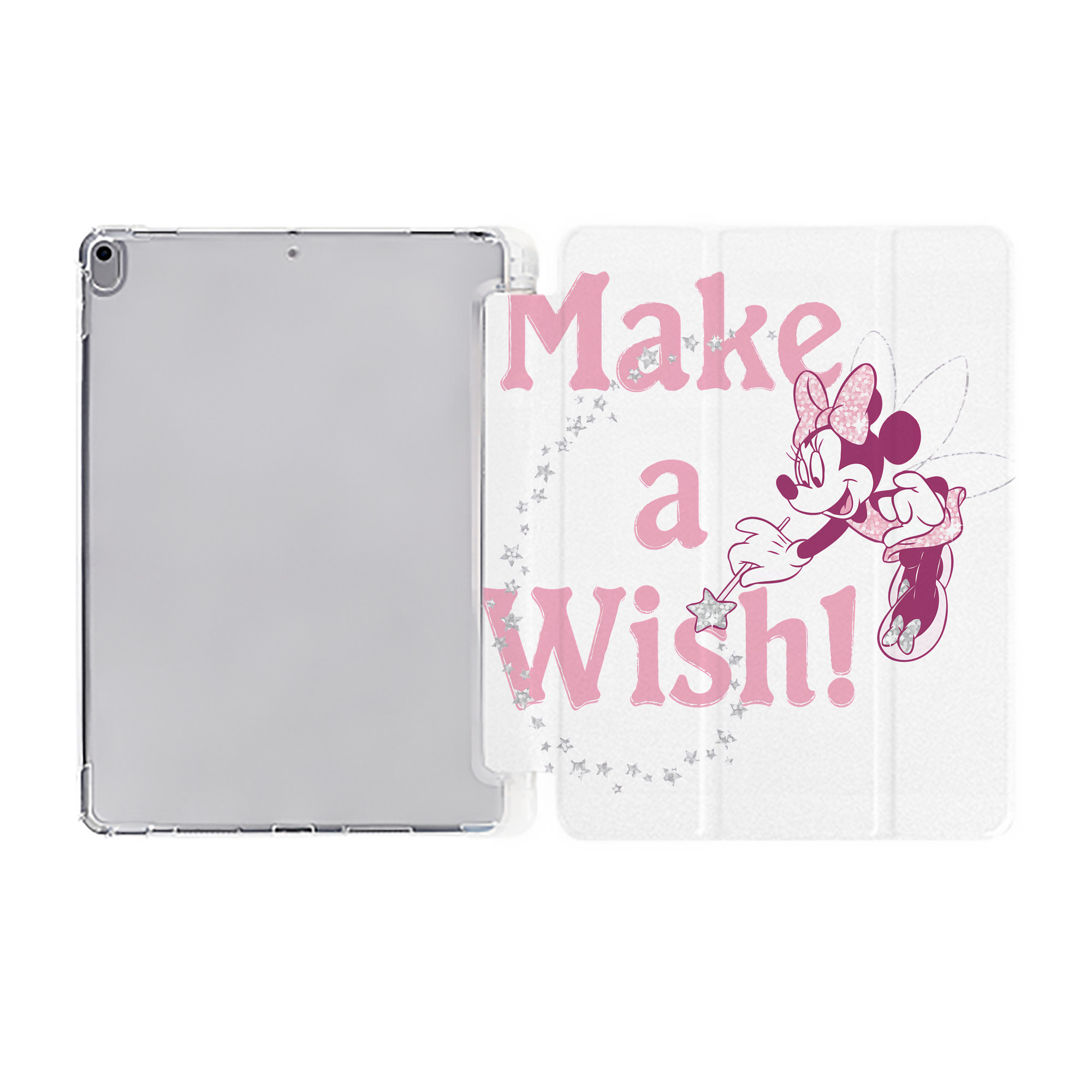 （画像用） ミッキーマウス Mickey Mouse IPad ケース ペン収納付き 三つ折りスタンド PUレザー×シリコン 対応機種9.5/10.5/10.9インチ